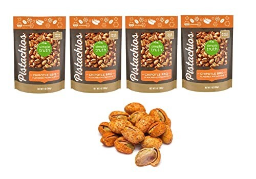 Roasted & Salted Pistachios Flavored with Chipotle BBQ 4 Bags NT.WT.7 oz