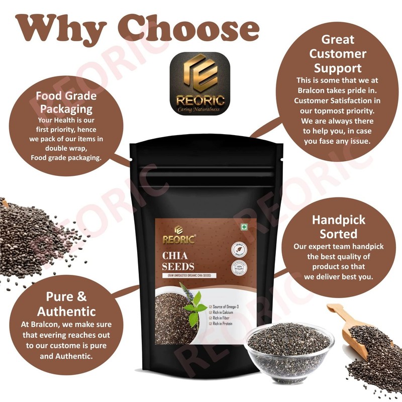 Reoric Chia Seeds 100gm gallery