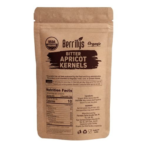 Organic Bitter Apricot Kernels - Non-GMO, Natural, Premium Quality Seeds - 16 oz gallery