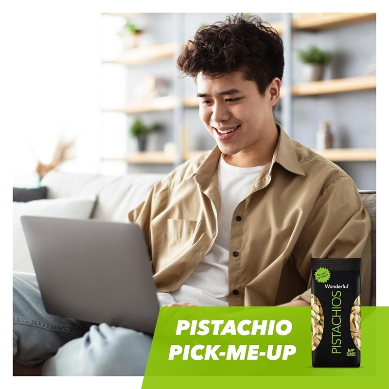8 Ounce Bag of Gluten-Free Roasted and Salted Pistachios for On-the-Go Snacking gallery