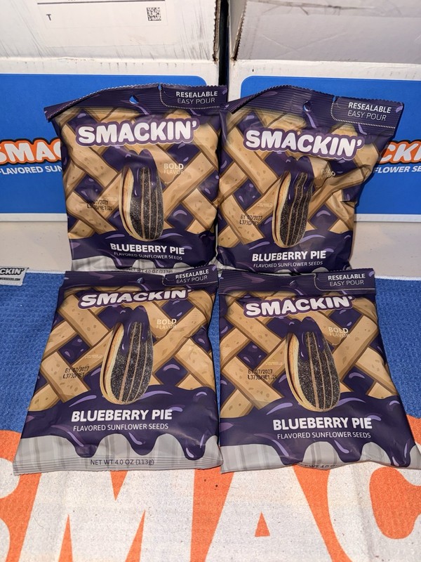 Smackin’ Sunflower Seeds – Blueberry Pie! Limited Edition!