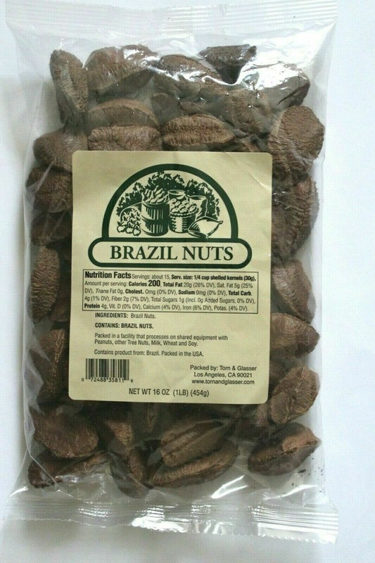 Torn & Glasser 1 lb Pecans, Almonds, Hazelnuts, Brazil Nuts, or Walnuts in Shell gallery