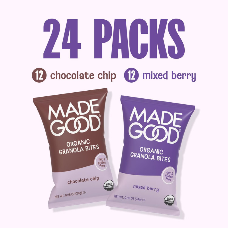 MadeGood Mixed Berry & Chocolate Chip Granola Minis 24 Pack gallery