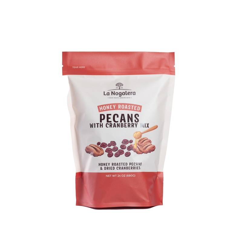 Gourmet Honey Roasted Pecans & Cranberry Mix 24 oz - Sweet Crunchy Salad Topping gallery