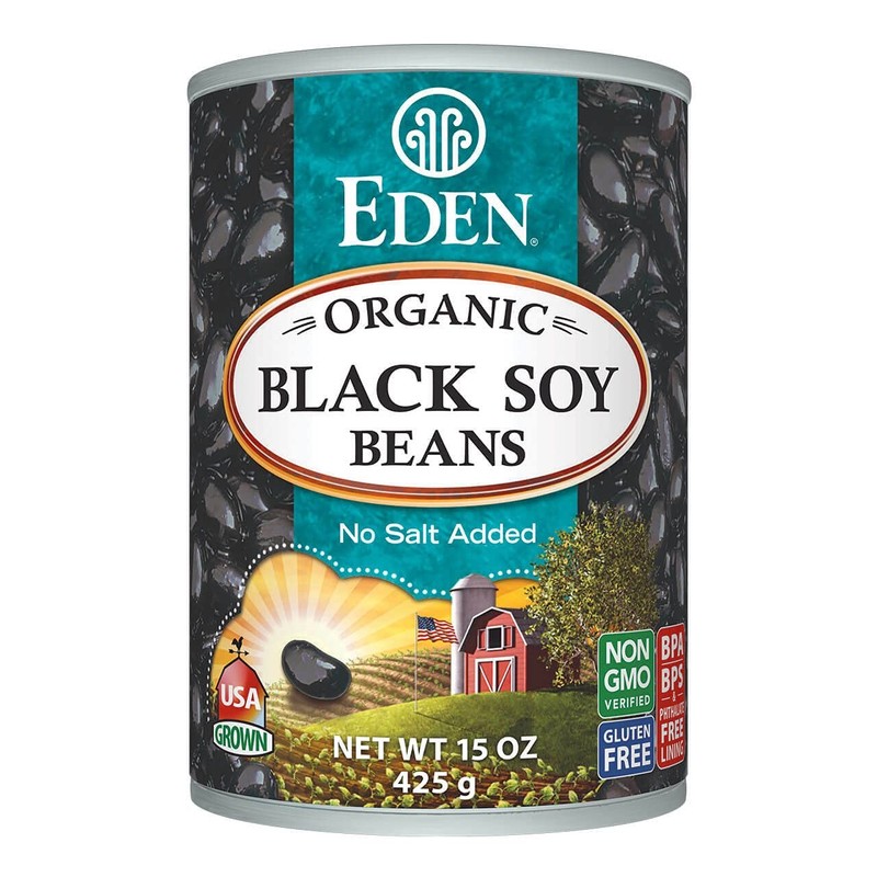 Eden Foods Organic Black Soybeans 15 Ounce Non GMO Gluten Free High Protein