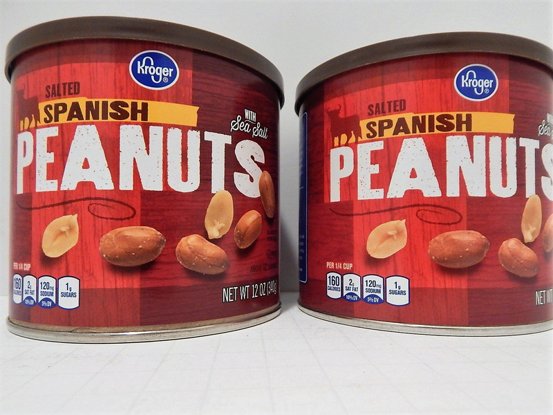 Kroger Salted Spanish Peanuts with Sea Salt (2 Cans)