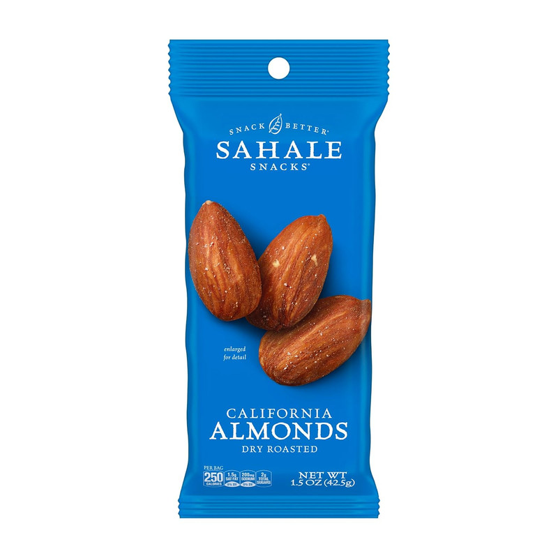 Dry Roasted Almonds, 1.5 Oz Grab & Go Bags (18 Packs) – Sea Salt, Non-GMO, Koshe