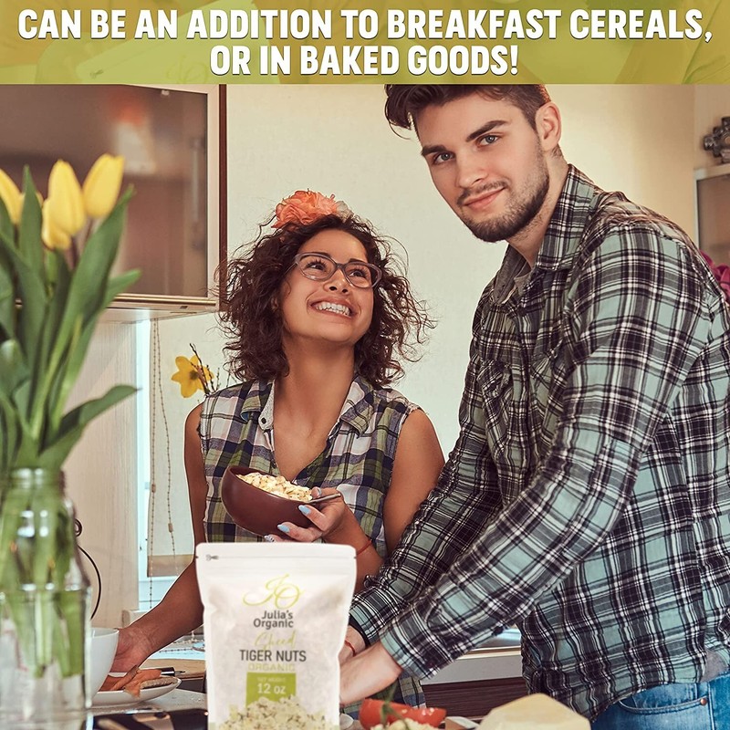 Julia's Organic Thin Sliced Tiger Nuts Premium Organic Raw - Gluten Free Non GMO gallery