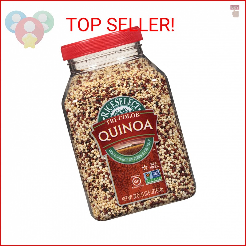 RiceSelect Tri-Color Quinoa, Premium Gluten-Free Seed, Star-K Kosher, and Non-GM