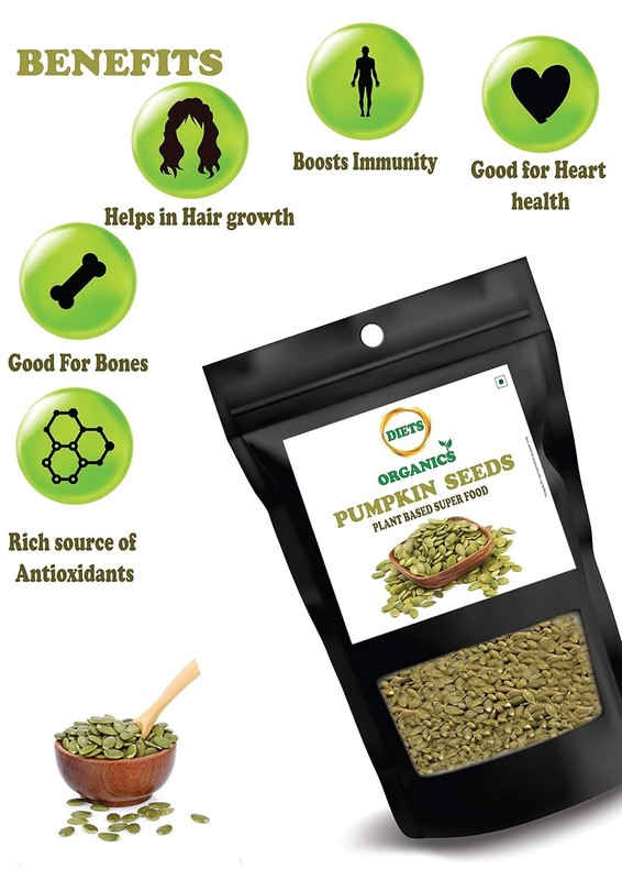 Diets Organics Raw Pumpkin Seeds 100gm gallery