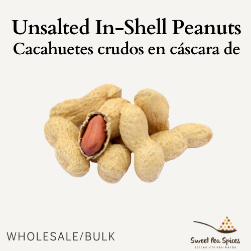 Unsalted Roasted In-Shell Peanuts - All Sizes - Cachuetes - Todos los tamaños