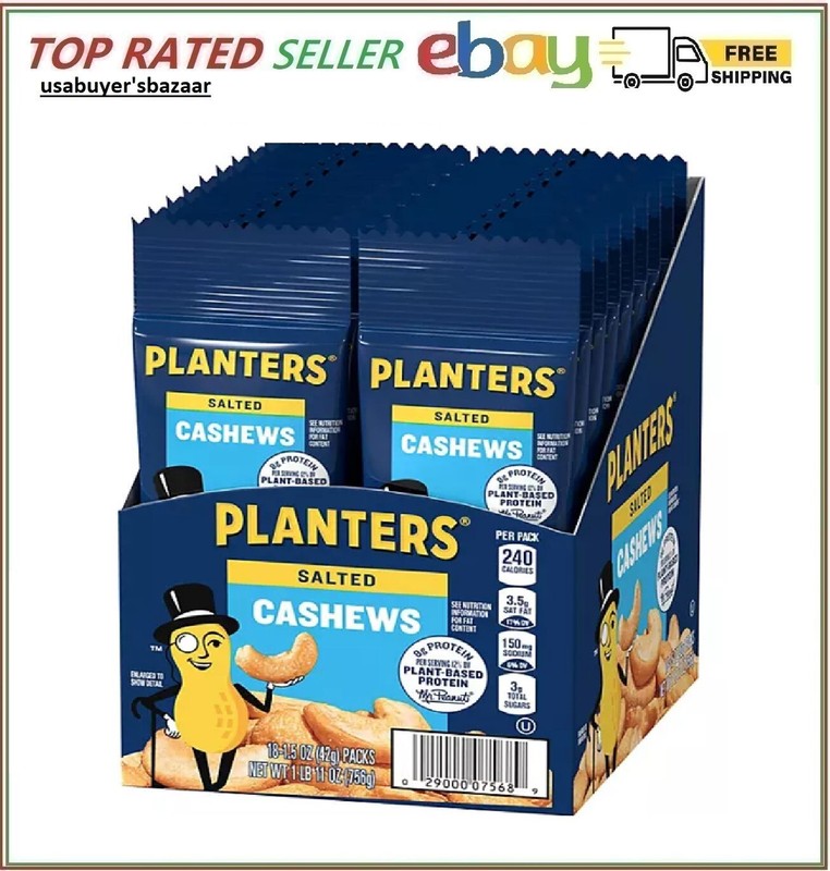 Planters Salted Cashews, 1.5 oz., 18 pk.