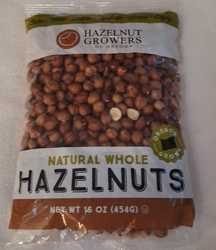 Hazelnut Growers of Oregon - Natural Whole Hazelnuts, 16oz Bag Expired 8/12/26