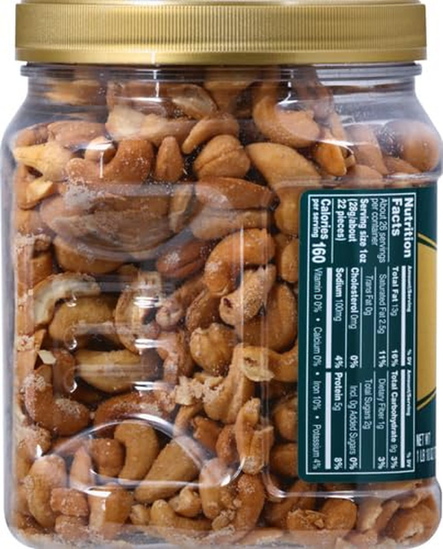 Fancy Whole Cashews with Sea Salt, 26 Ounces ( Pack of 1) Resealable Jar - Made gallery
