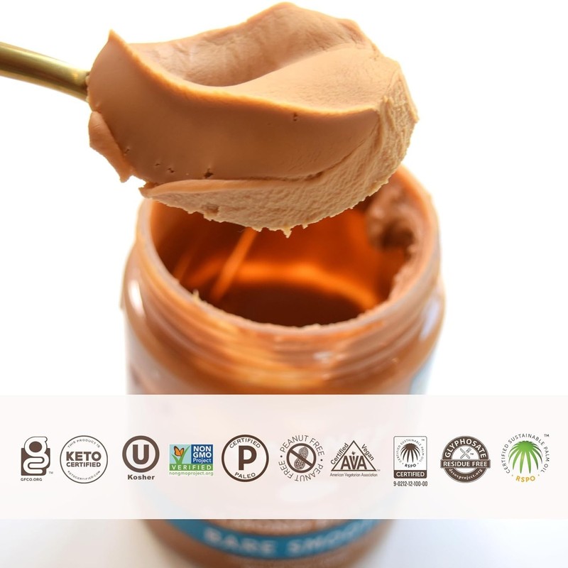 Bare Smooth Almond Butter 16 oz Jar No Added Sugar Salt Non-GMO Gluten Free gallery