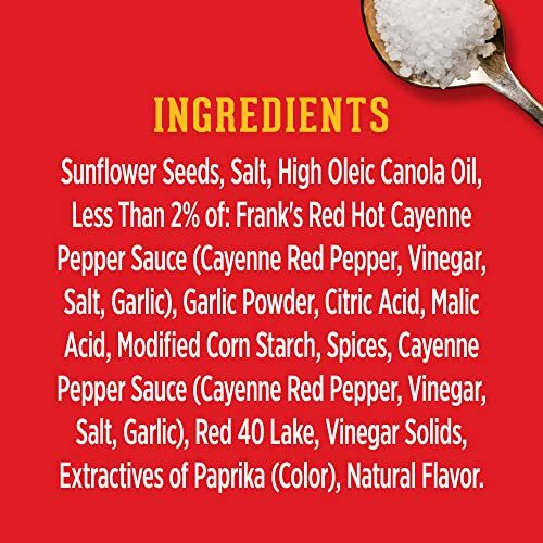 DAVID Frank's RedHot Flavored Salted & Roasted Jumbo Sunflower Seeds, 5.25 oz... gallery