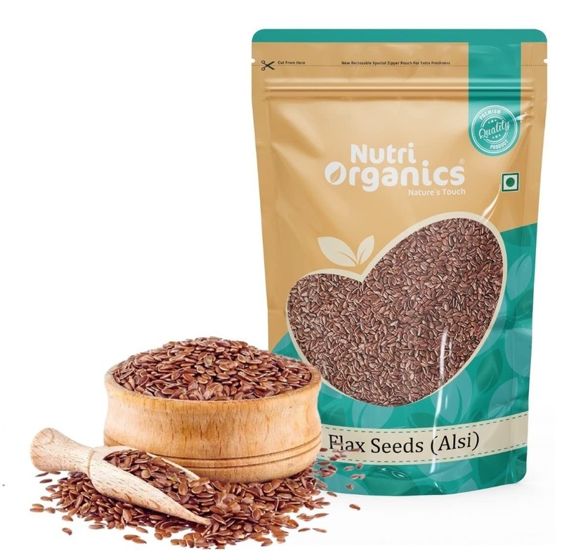 Nutri Organics Flax Seeds 500gm
