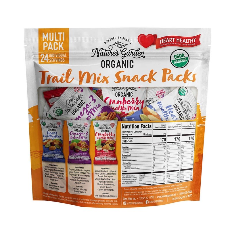 Nature's Garden Organic Trail Mix 24-count, 2-pack gallery