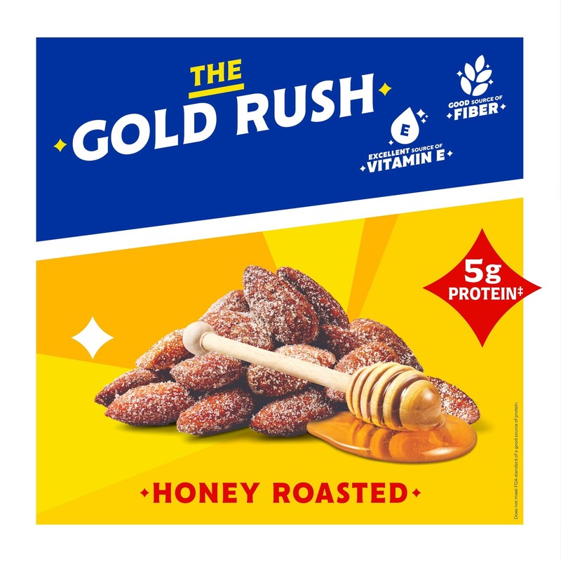 Blue Diamond Honey Roasted Almonds 25 oz Resealable Bag Sweet Crunchy Snack Nuts gallery