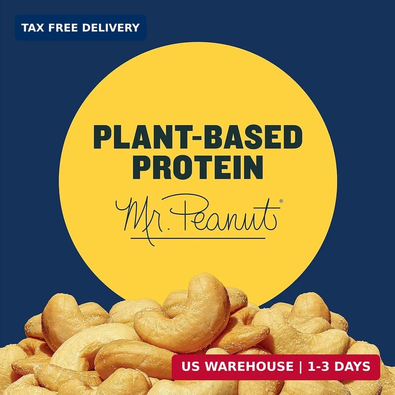 PLANTERS Deluxe Salted Whole Cashews, Party Snacks, Plant-Based Protein, Quick S gallery