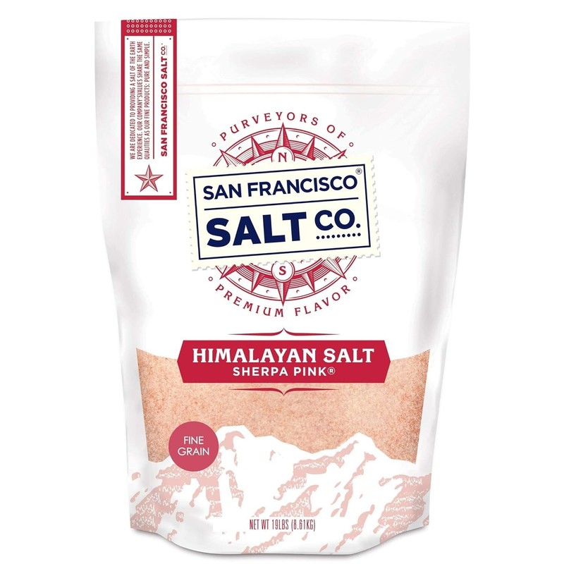 Premium 19 lbs. Fine Grain Himalayan Pink Salt - Non-GMO and Kosher Certified gallery