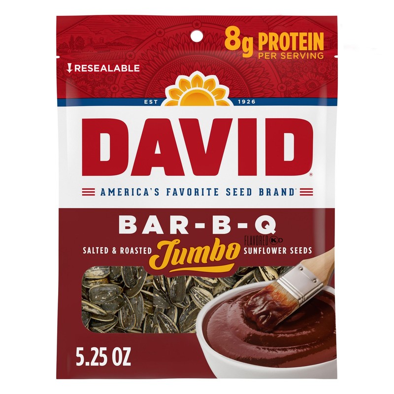 SEEDS Roasted and Salted Bar-B-Q Jumbo Sunflower Seeds, 5.25 oz, 12 Pack