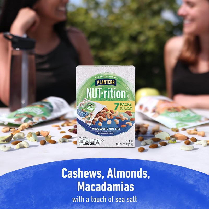 PLANTERS NUT-rition Wholesome Nut Mix, 7.5 oz Box (Contains 7 Individual Pouches gallery