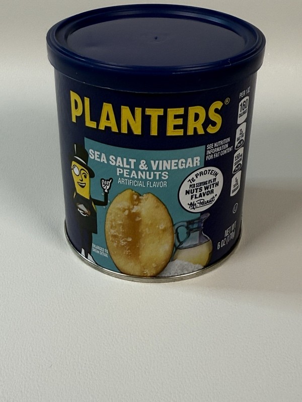 Planters Sea Salt & Vinegar Peanuts, 6 oz Peanut Jar – Comb.SHIP +$1/ea