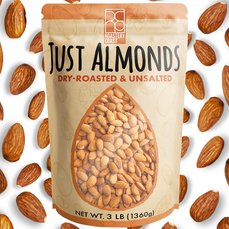 - Daily Nuts Just Roasted Almonds | Almonds Bulk 3 LB | Unsalted Nuts| Slow Dry gallery