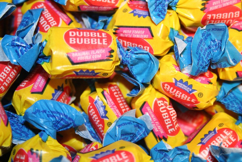 DUBBLE BUBBLE TWIST WRAPPED BUBBLE GUM, 2LBS