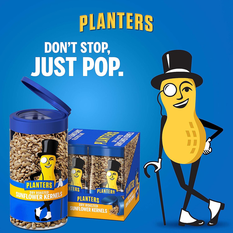 Planters Pop & Pour Dry Roasted Sunflower Seeds, (4 - 5.85 Oz. Jars) gallery