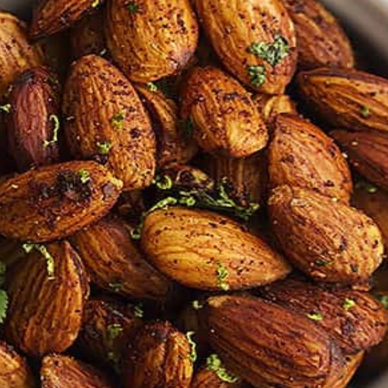 4 POUNDS THAI LIME & CHILI CRUNCH ALMONDS Vegan Protein Snack BULK VALUE BAG NOW