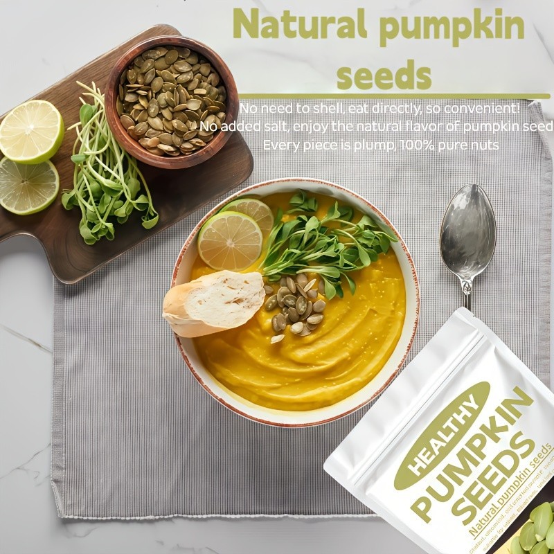 Natural Pumpkin Seeds 8oz Unsalted Shell-Free Ready to Eat Keto Snack NEW gallery