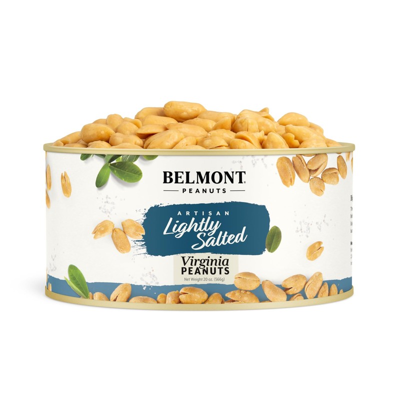 Belmont Peanuts Gourmet Lightly Salted Sea Salt Virginia Peanuts, 20 oz 1 Pac…