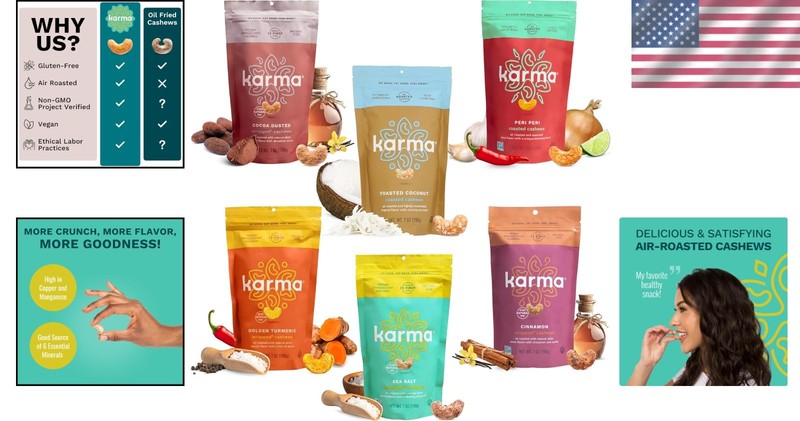 Nuts Variety Pack Cashews, Roasted, , Gluten-Free gallery