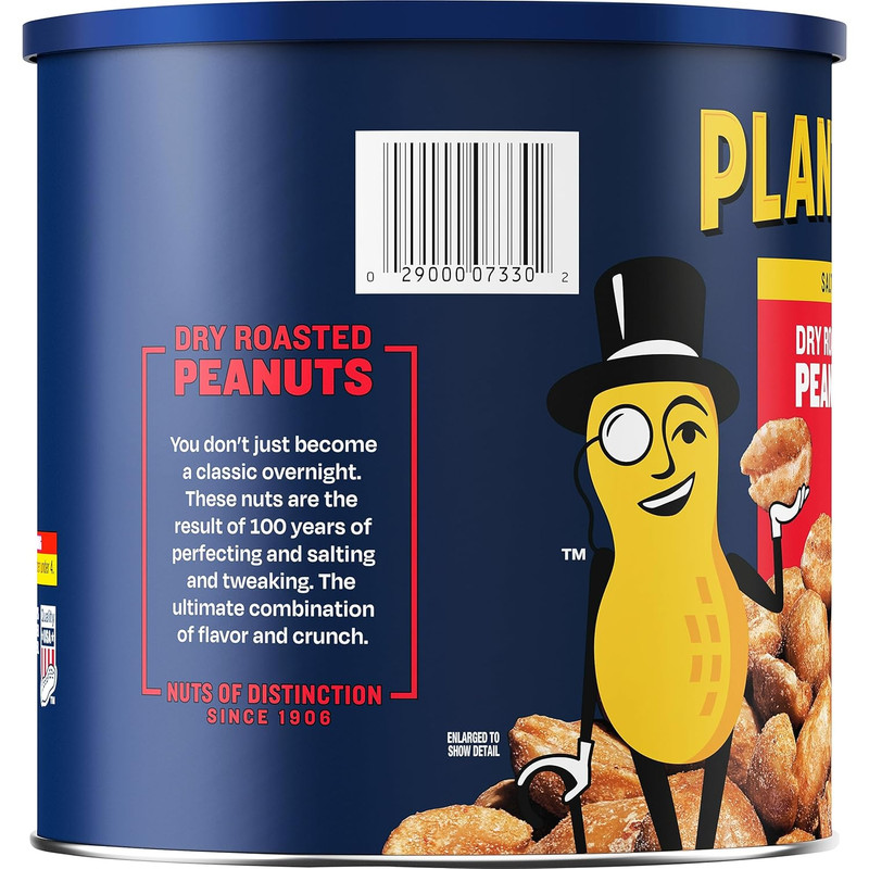 Dry Roasted Peanuts, 52 Oz Canister (Pack of 2) gallery