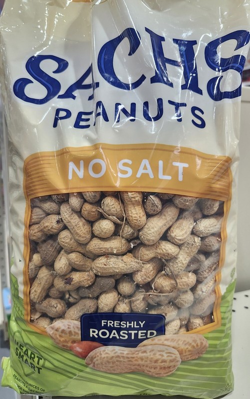 Sachs Unsalted In-Shell Peanuts, 5lb