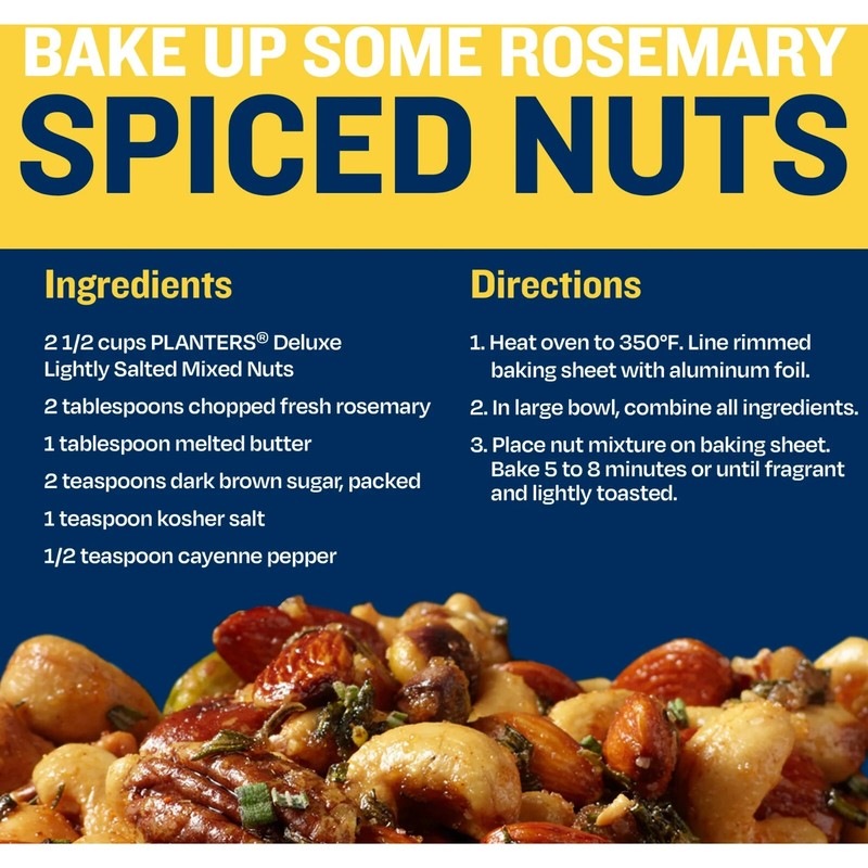PLANTERS Deluxe Lightly Salted Mixed Nuts, Party Snacks, Plant-Based Protein 15. gallery