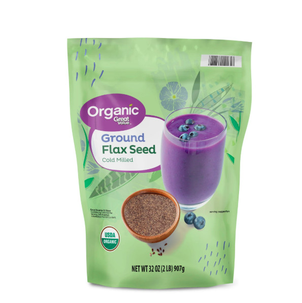 Great Value Organic Ground Flax Seed – 32 oz