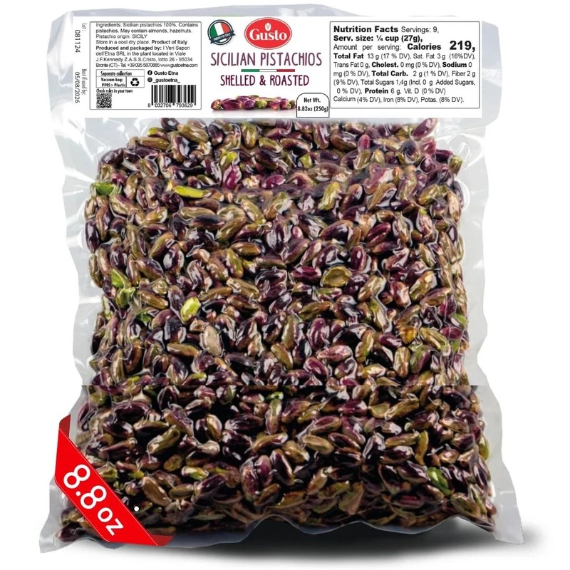 Sicilian Roasted Pistachios No shell, Whole Shelled Pistachios Unsalted, 8.8 ... gallery