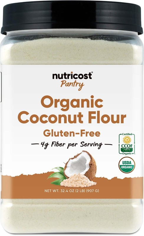 Nutricost Pantry Organic Coconut Flour 2 LB GlutenFree, GMOFree