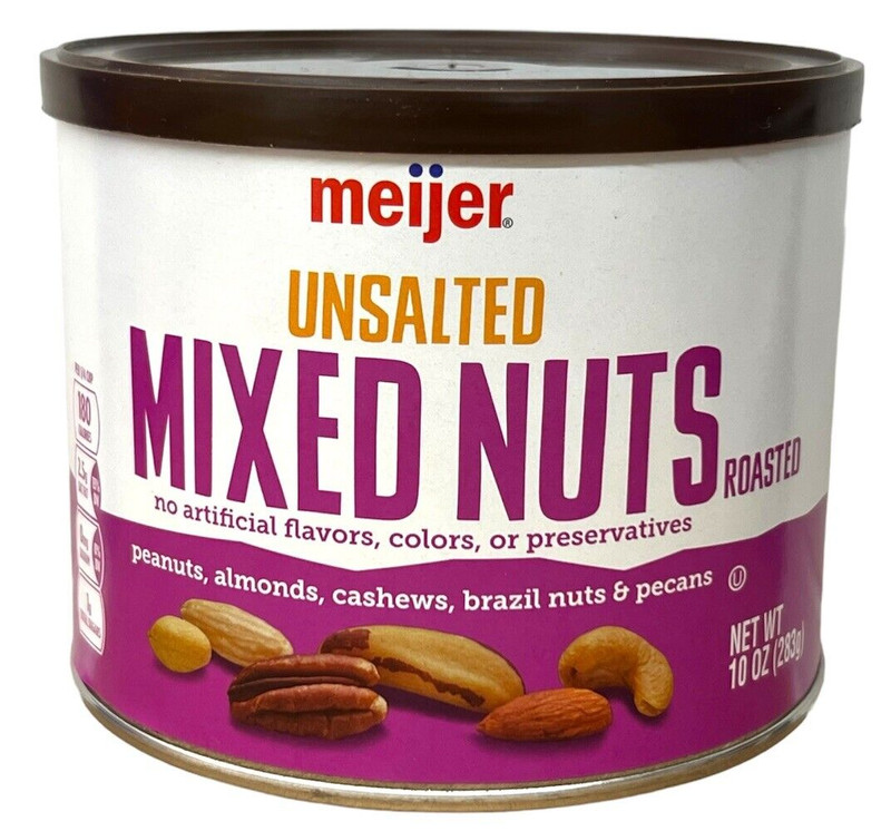 Meijer Unsalted Roasted Mixed Nuts 10 oz