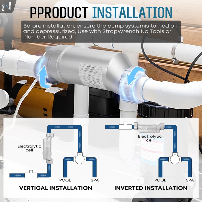 Salt Cell T-15 Replacement Fit for Hayward W3T-CELL-15, BLT15H, Upgraded Pool... gallery