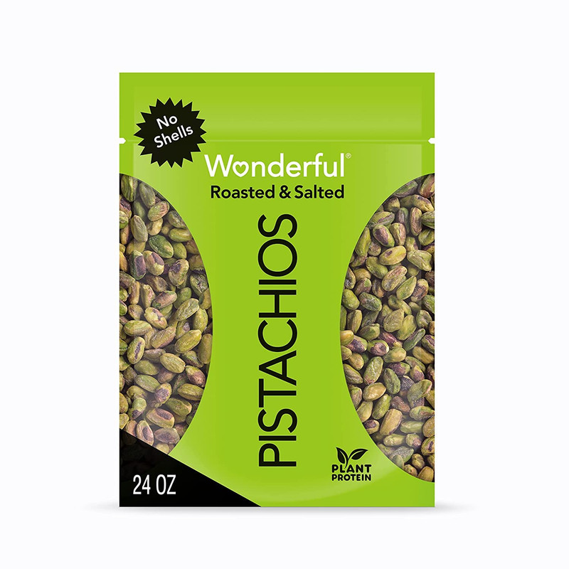 Wonderful Pistachios No Shells, Roasted & Salted Nuts, 24 Ounce