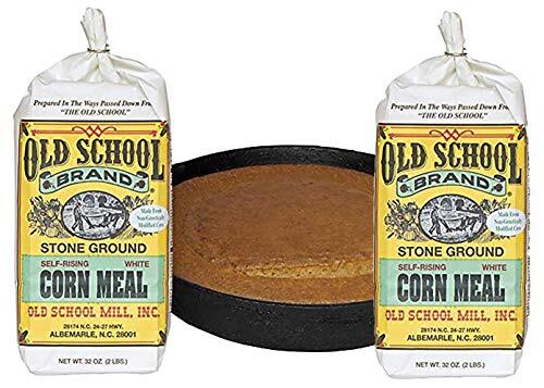 Authentic Stone Ground, Self-Rising, White Cornmeal (2 Pound Bags) - Made gallery