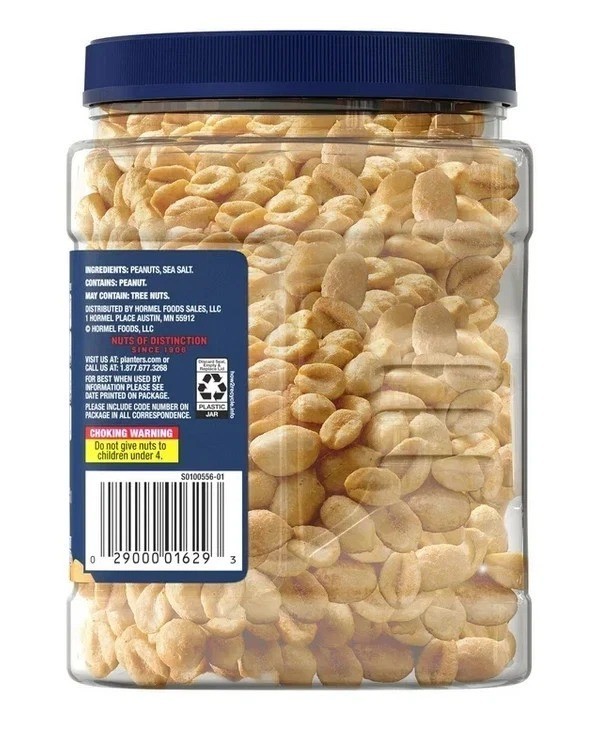 PLANTERS Lightly Salted Dry Roasted Peanuts, Party Snacks, Plant-Based Protein, gallery