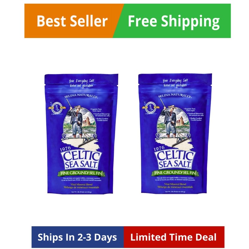 CCeltic Sea Salt Fine Ground – Unrefined Mineral Salt, Sustainably Harvested …