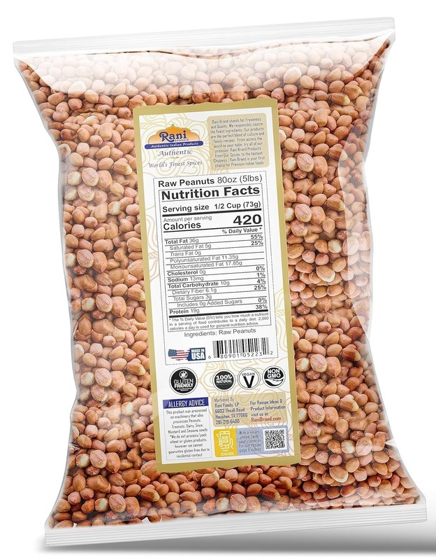 Delicious Raw Peanuts 5lbs - Rani Kosher Groundnuts, Ideal for Peanut Butter gallery