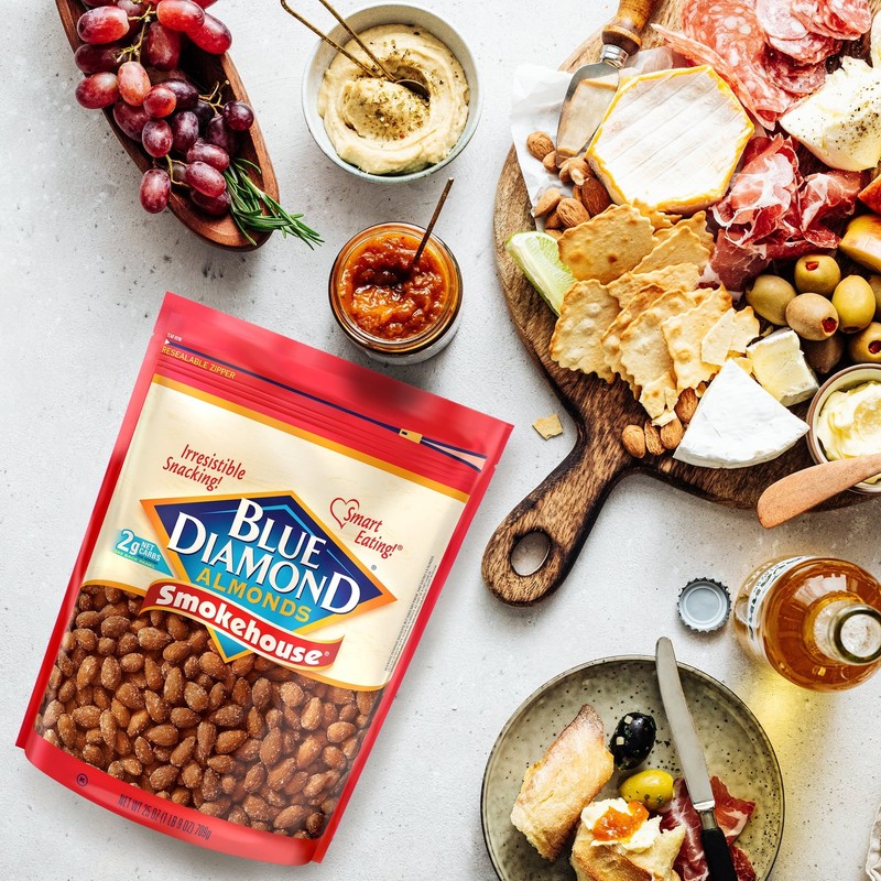 Smokehouse Flavored Snack Nuts Healthy On the Go Lunch 25 oz Resealable Bag gallery