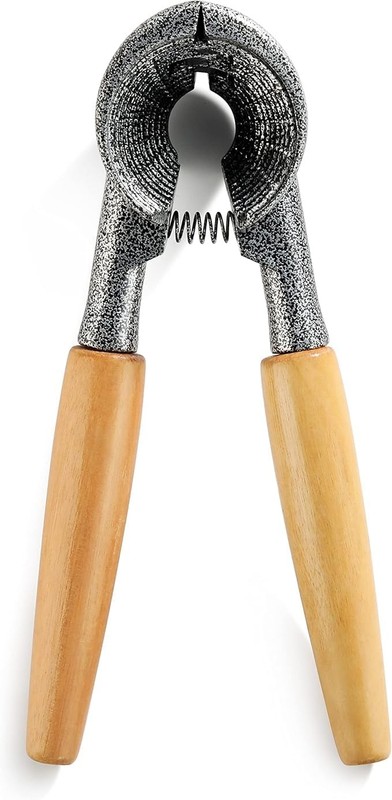 Heavy Duty Black Spring Loaded Nutcracker for Walnuts Pecans Hazelnuts Almonds